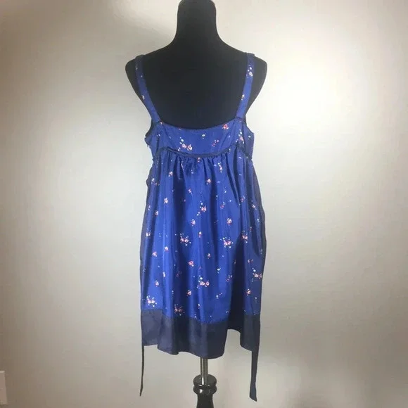 Johnny Was 100% Silk Dress Embroidered Boho Ikat - Picture 7 of 8